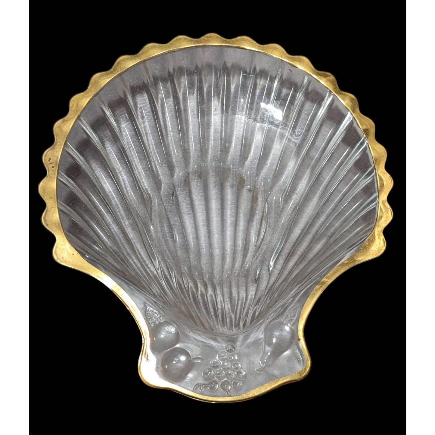 Mermaidcore Clear Glass Seashell Trinket Dish