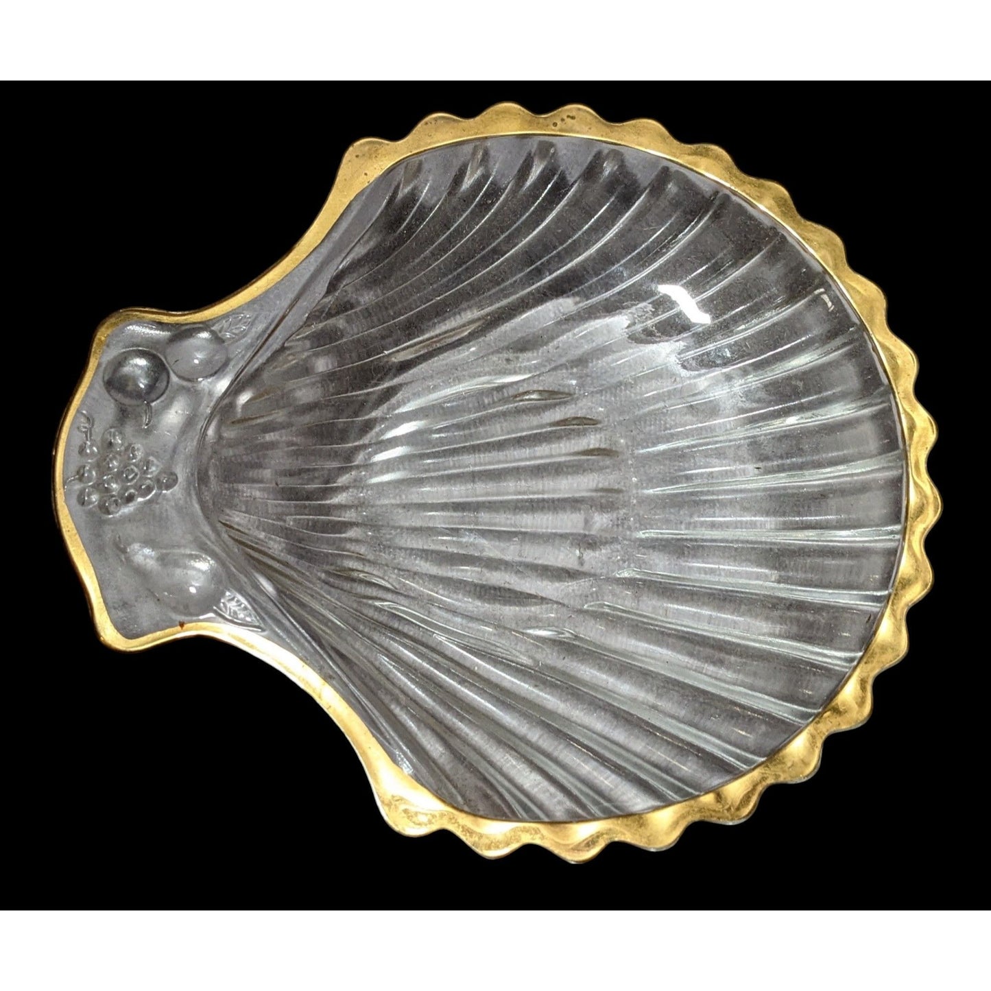 Mermaidcore Clear Glass Seashell Trinket Dish