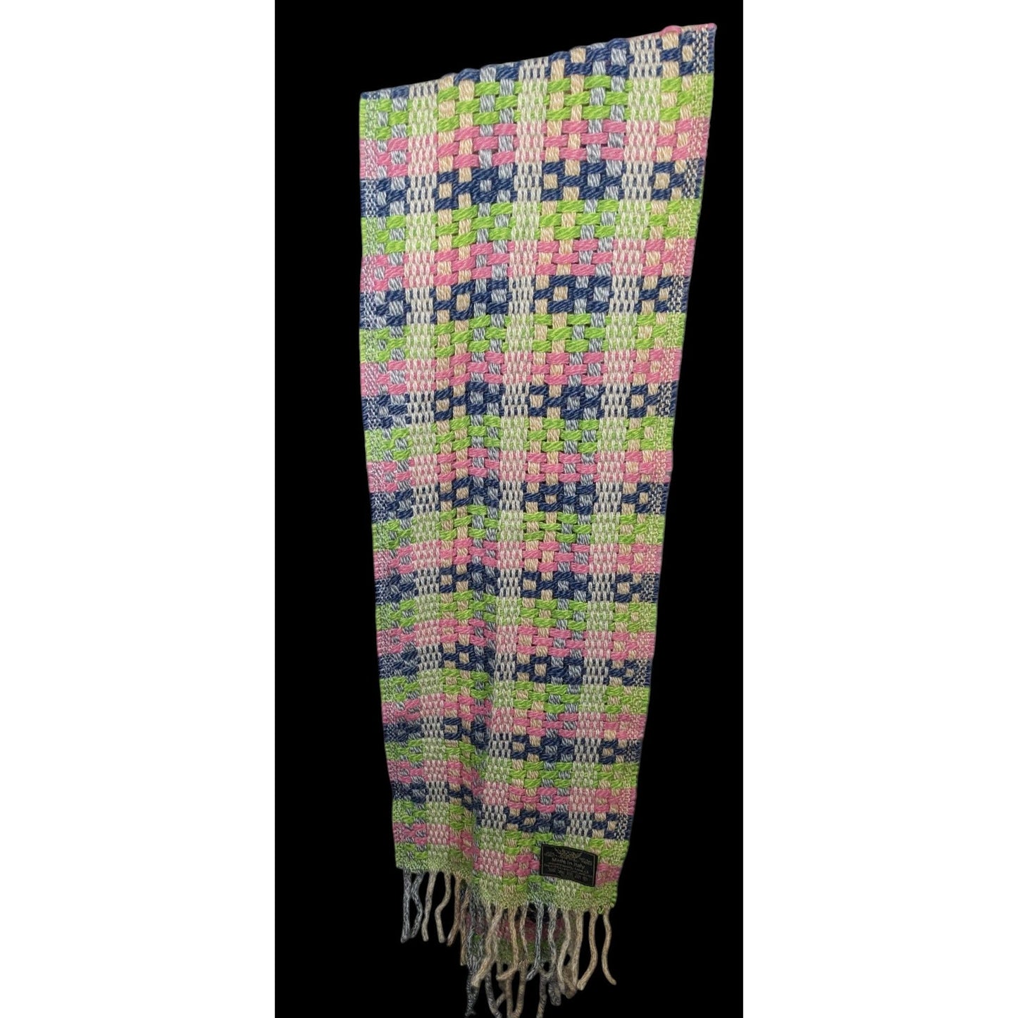 Rainbow Lamb's Wool Fringed Italian Scarf