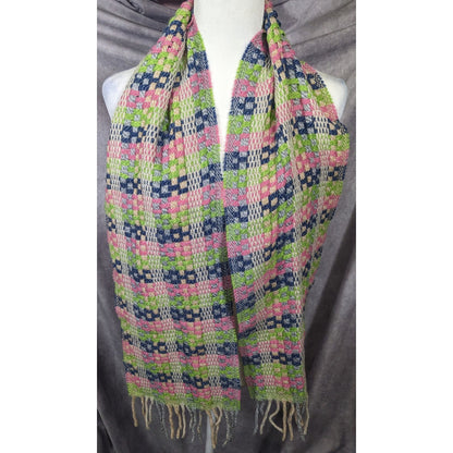 Rainbow Lamb's Wool Fringed Italian Scarf