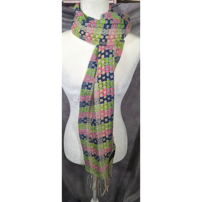 Rainbow Lamb's Wool Fringed Italian Scarf