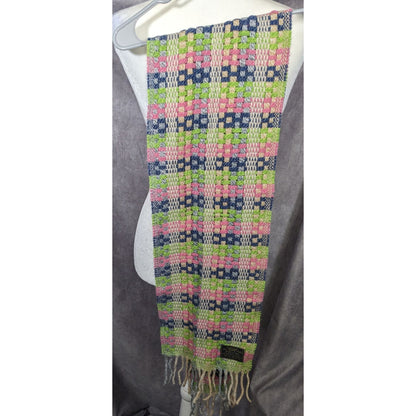 Rainbow Lamb's Wool Fringed Italian Scarf