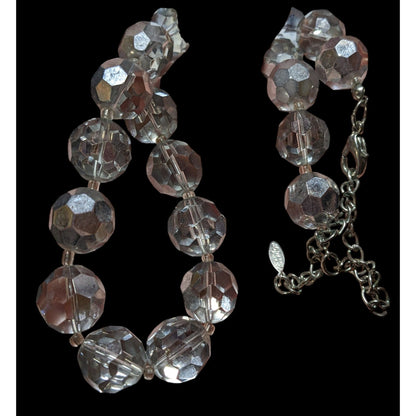 Vintage Glam EsMor Faceted Glass Beaded Necklace