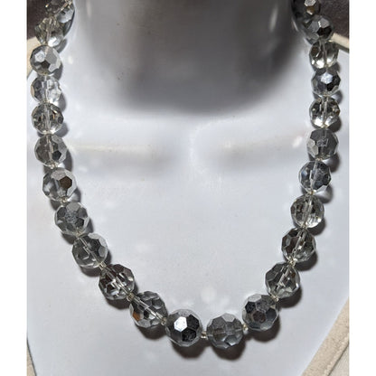 Vintage Glam EsMor Faceted Glass Beaded Necklace