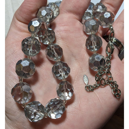 Vintage Glam EsMor Faceted Glass Beaded Necklace