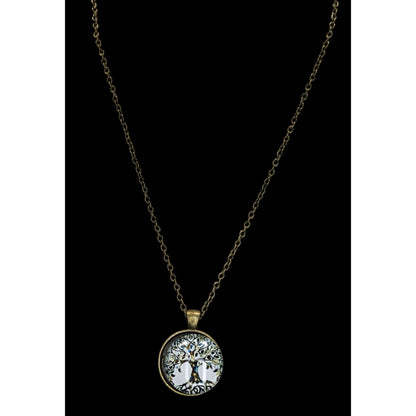 Tree Of Life Pendant Necklace With Antique Bronze Chain