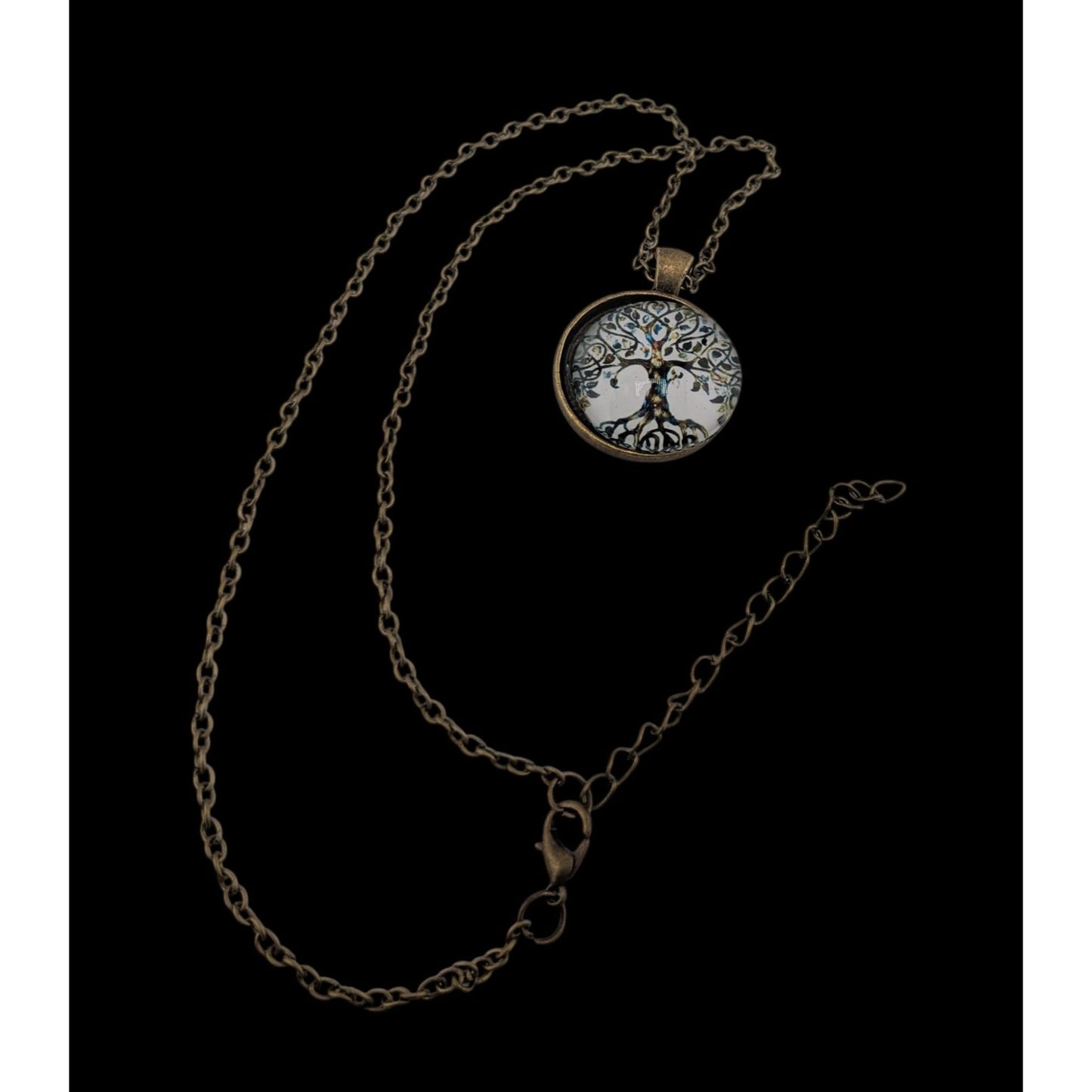 Tree Of Life Pendant Necklace With Antique Bronze Chain