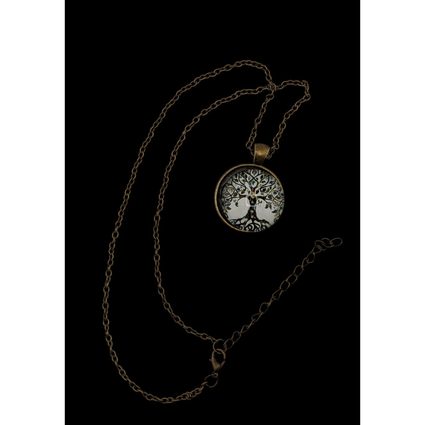 Tree Of Life Pendant Necklace With Antique Bronze Chain
