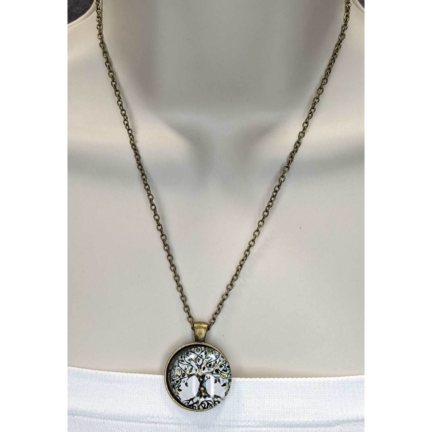 Tree Of Life Pendant Necklace With Antique Bronze Chain