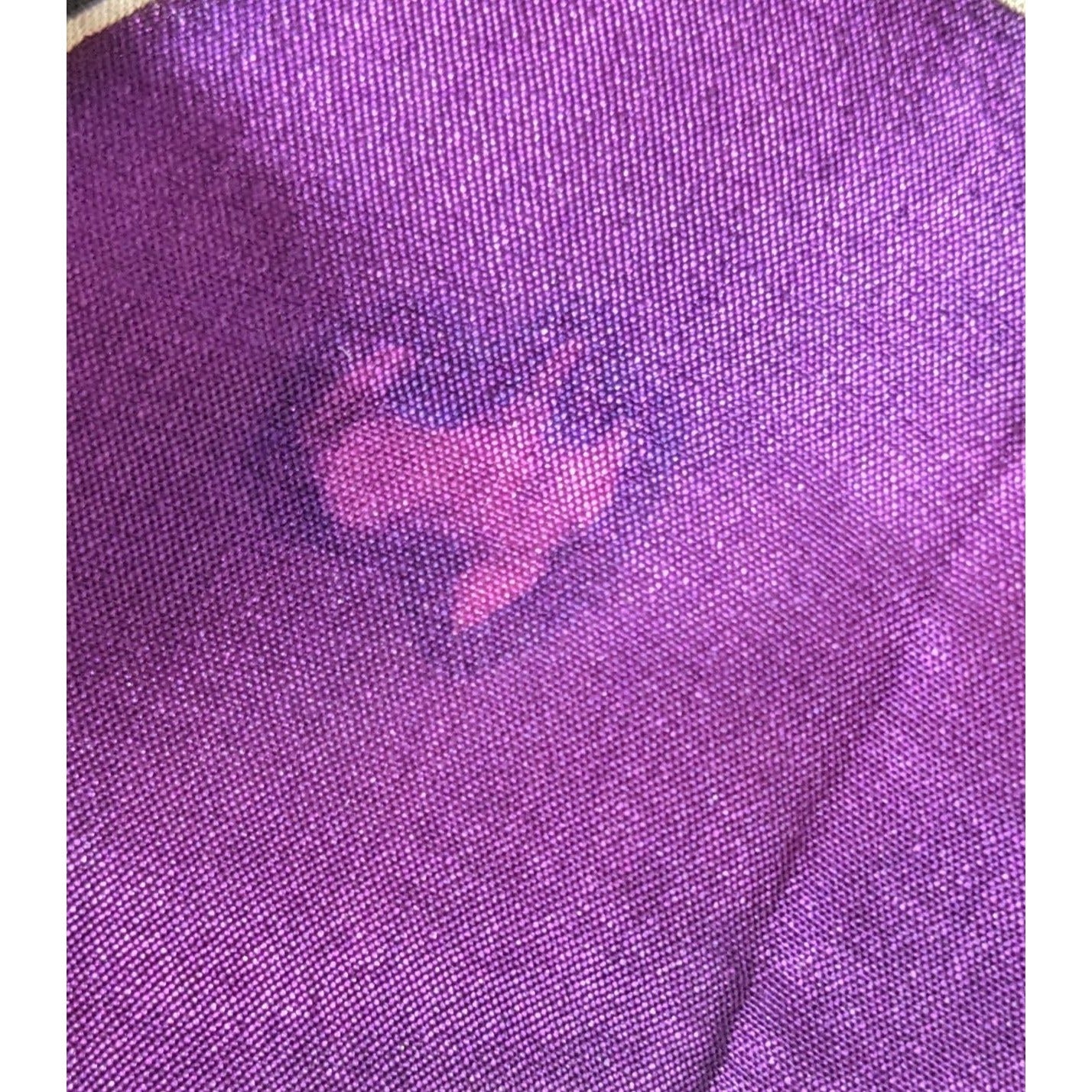 Vintage Artisan Signed Fish Motif Hand-Painted Print Silk Scarf 54"x9" Purple & Teal Abstract Wrap