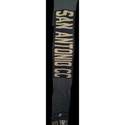 San Antonio CC Grey And Tan Scarf With Fringe