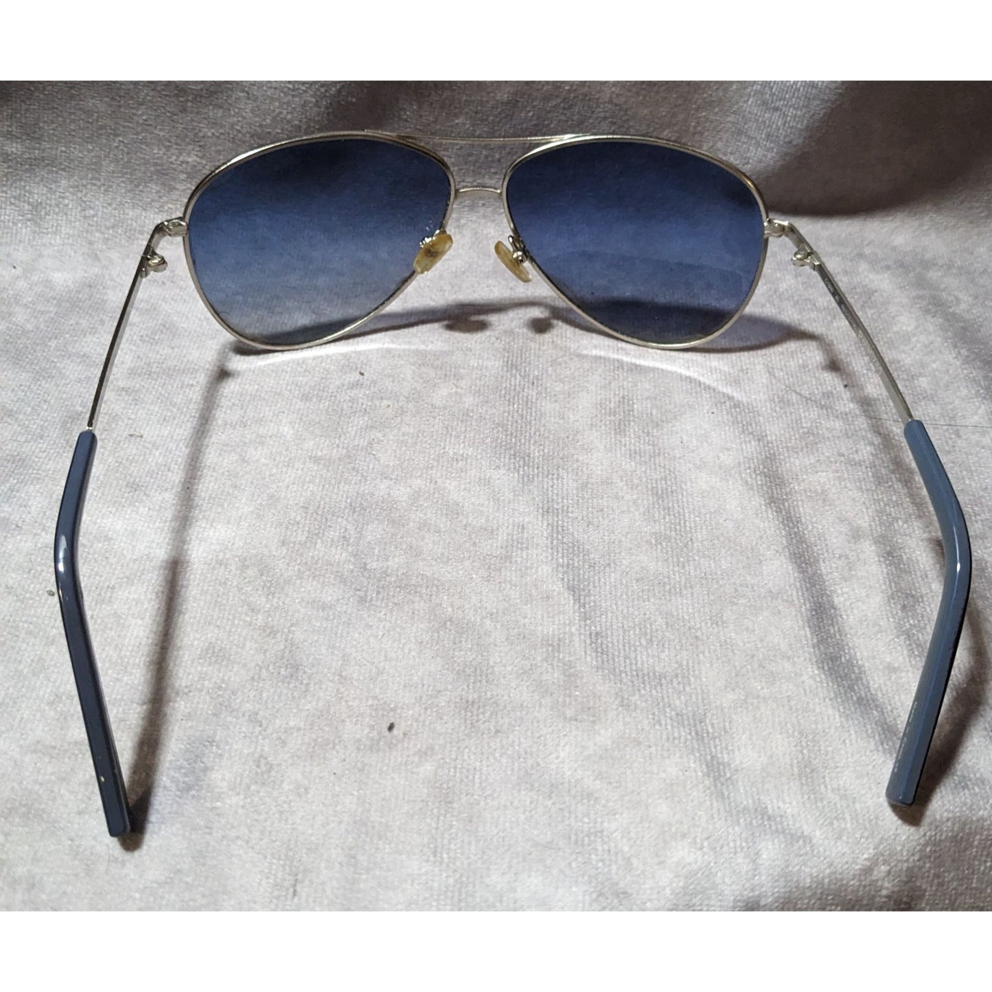 Cole Haan Blue And Silver Aviator Sunglasses