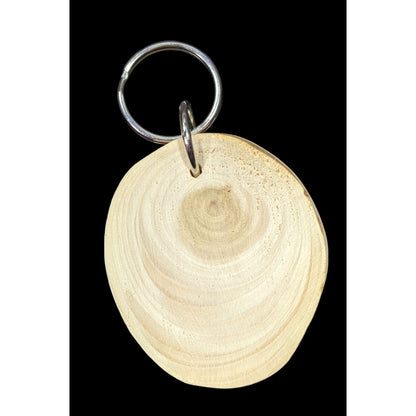 Costa Rica Butterfly Painted Wooden Keychain