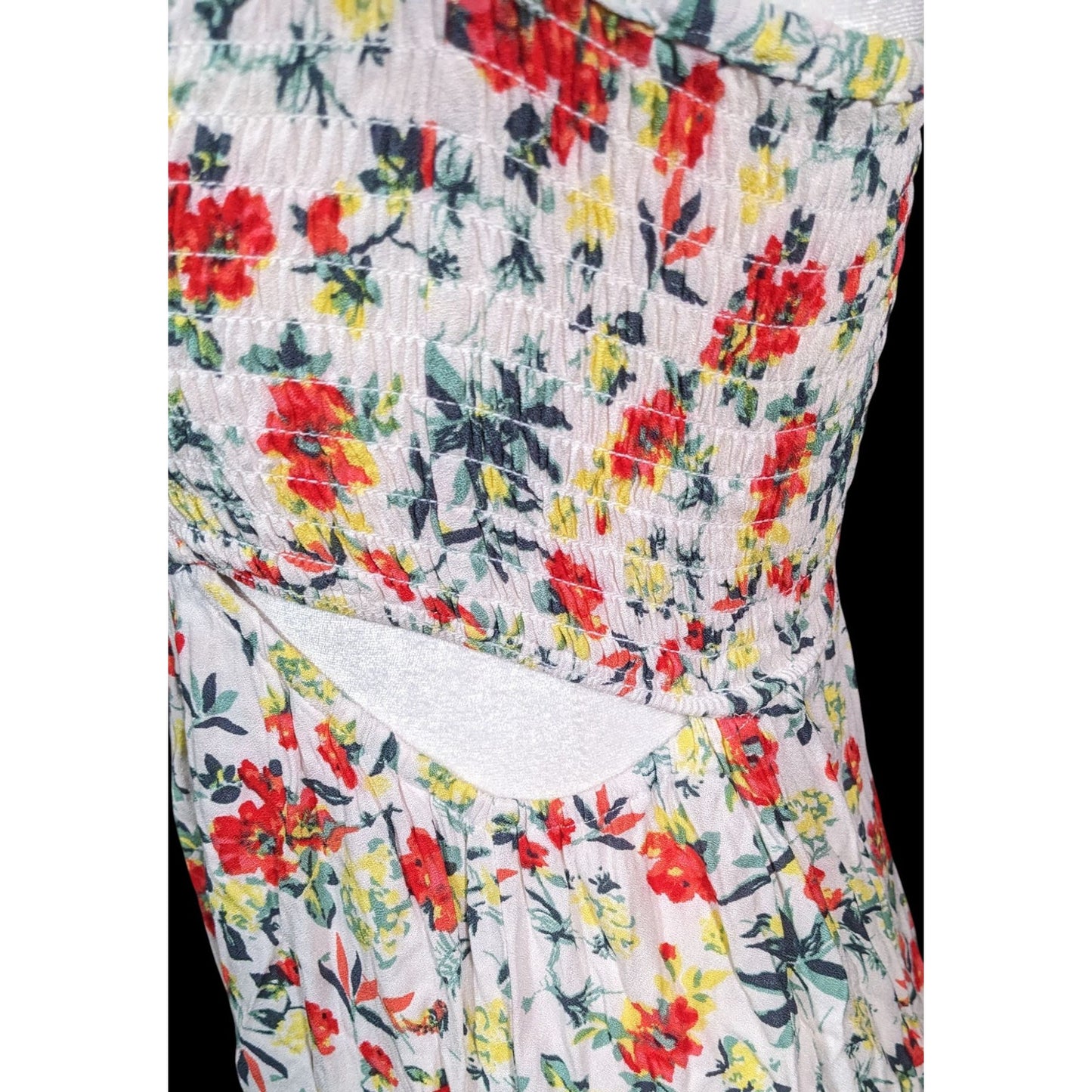 Lush Retro Easy On The Eyes Floral Print Maxi Dress With Side Cutouts