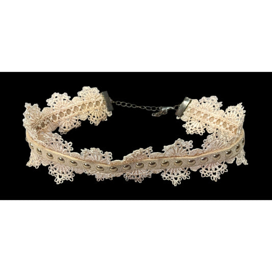 Coquette Victorian Style Cream Lace Choker