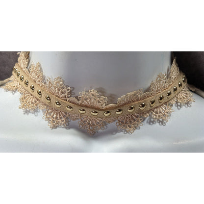 Coquette Victorian Style Cream Lace Choker