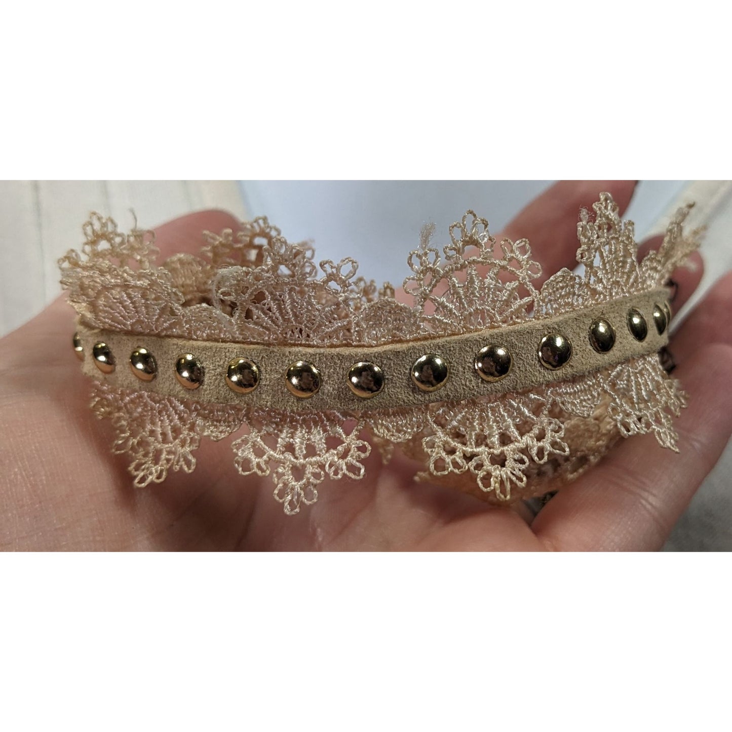 Coquette Victorian Style Cream Lace Choker