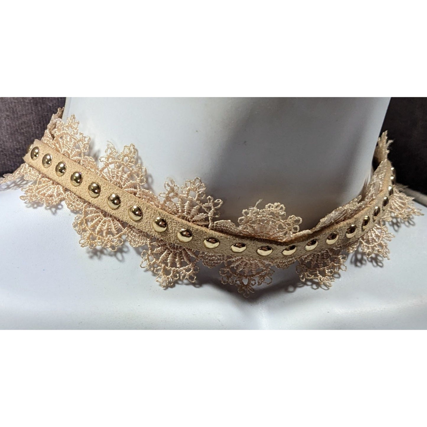 Coquette Victorian Style Cream Lace Choker