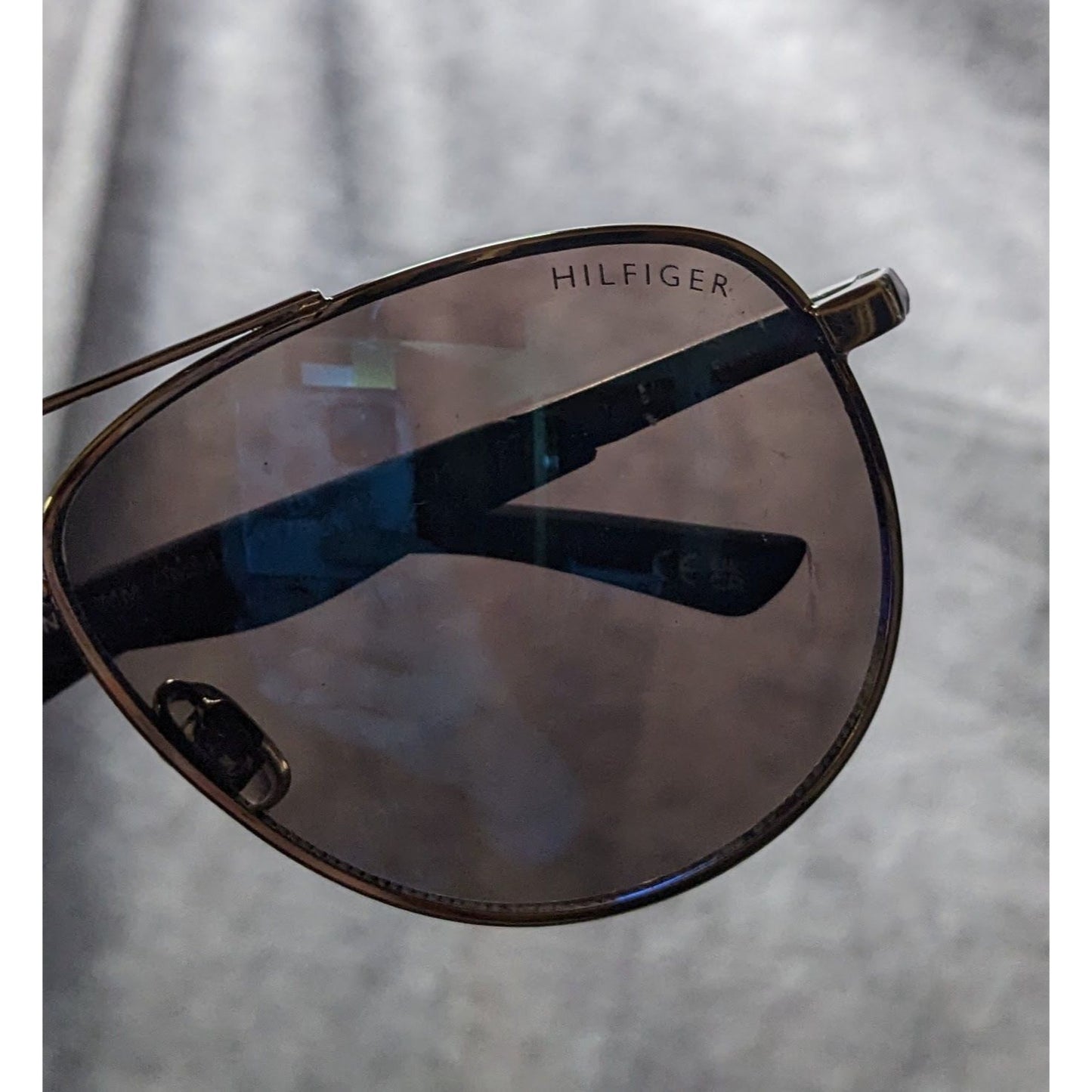 Tommy Hilfiger Lawrence OM587 Blue Aviator Sunglasses