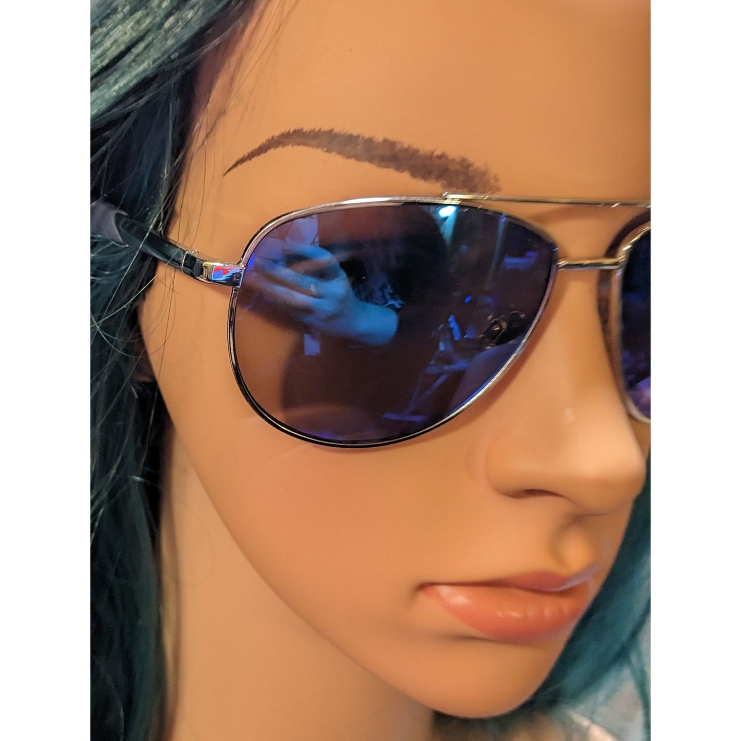 Tommy Hilfiger Lawrence OM587 Blue Aviator Sunglasses