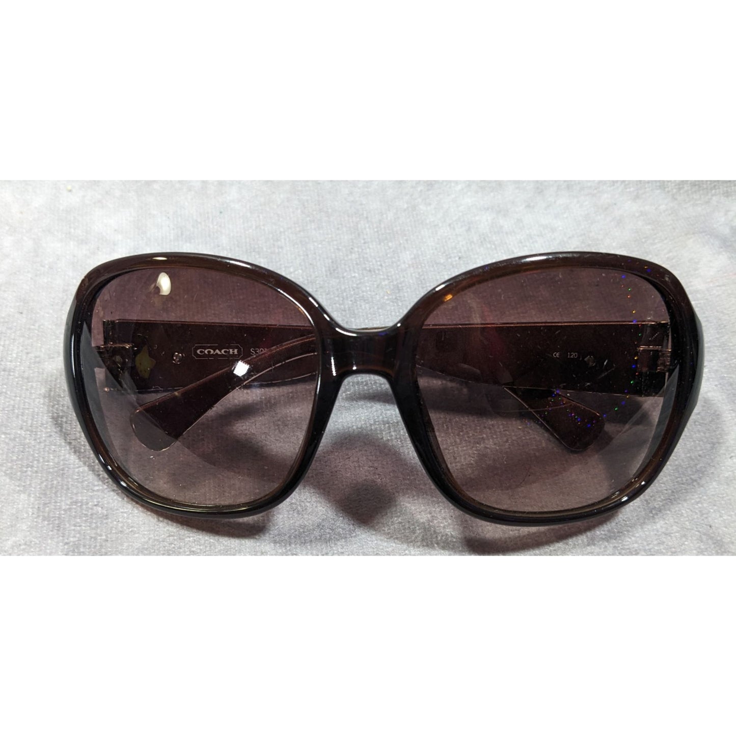 Coach S3010 Preppy Translucent Brown Monogram Sunglasses