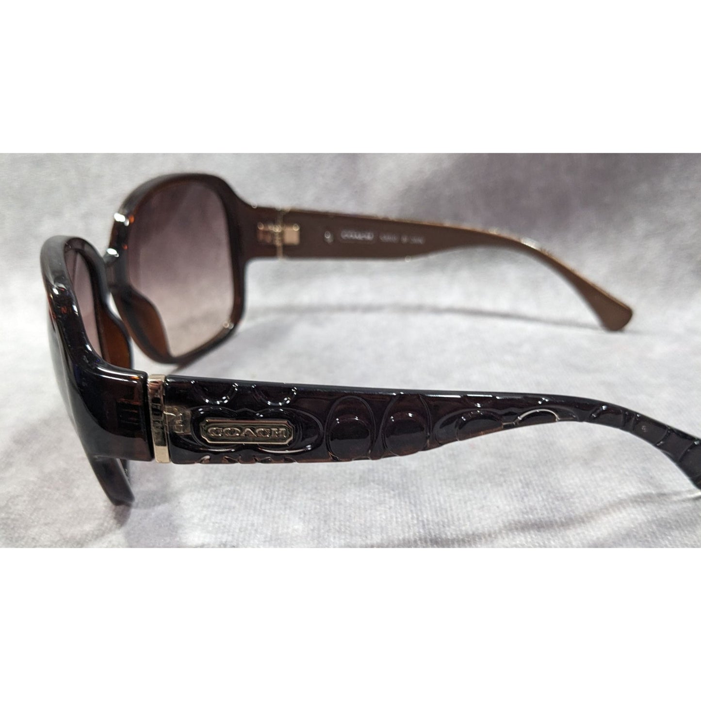 Coach S3010 Preppy Translucent Brown Monogram Sunglasses