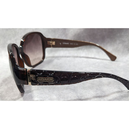 Coach S3010 Preppy Translucent Brown Monogram Sunglasses