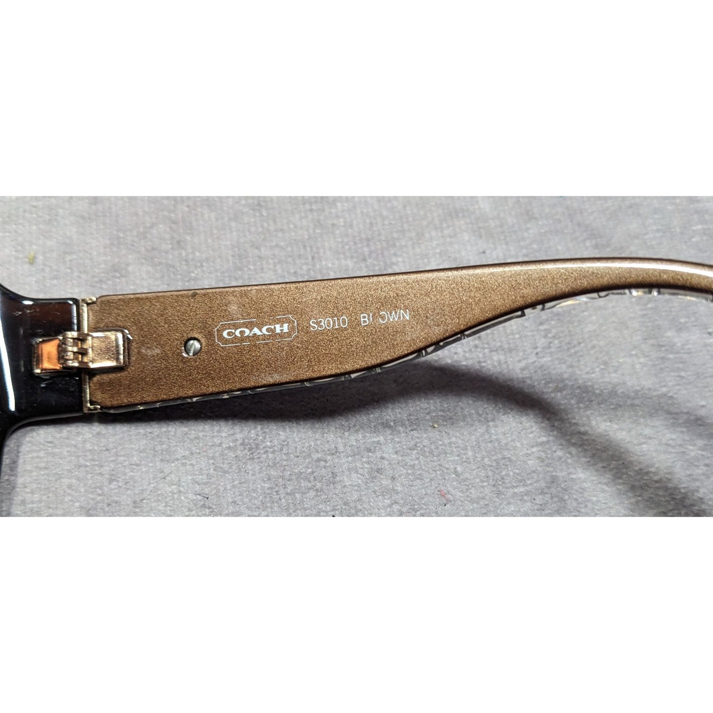 Coach S3010 Preppy Translucent Brown Monogram Sunglasses