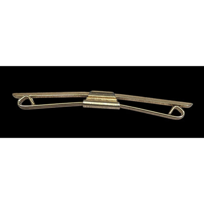 Vintage Elegant Slim Gold Tone Collar Bar