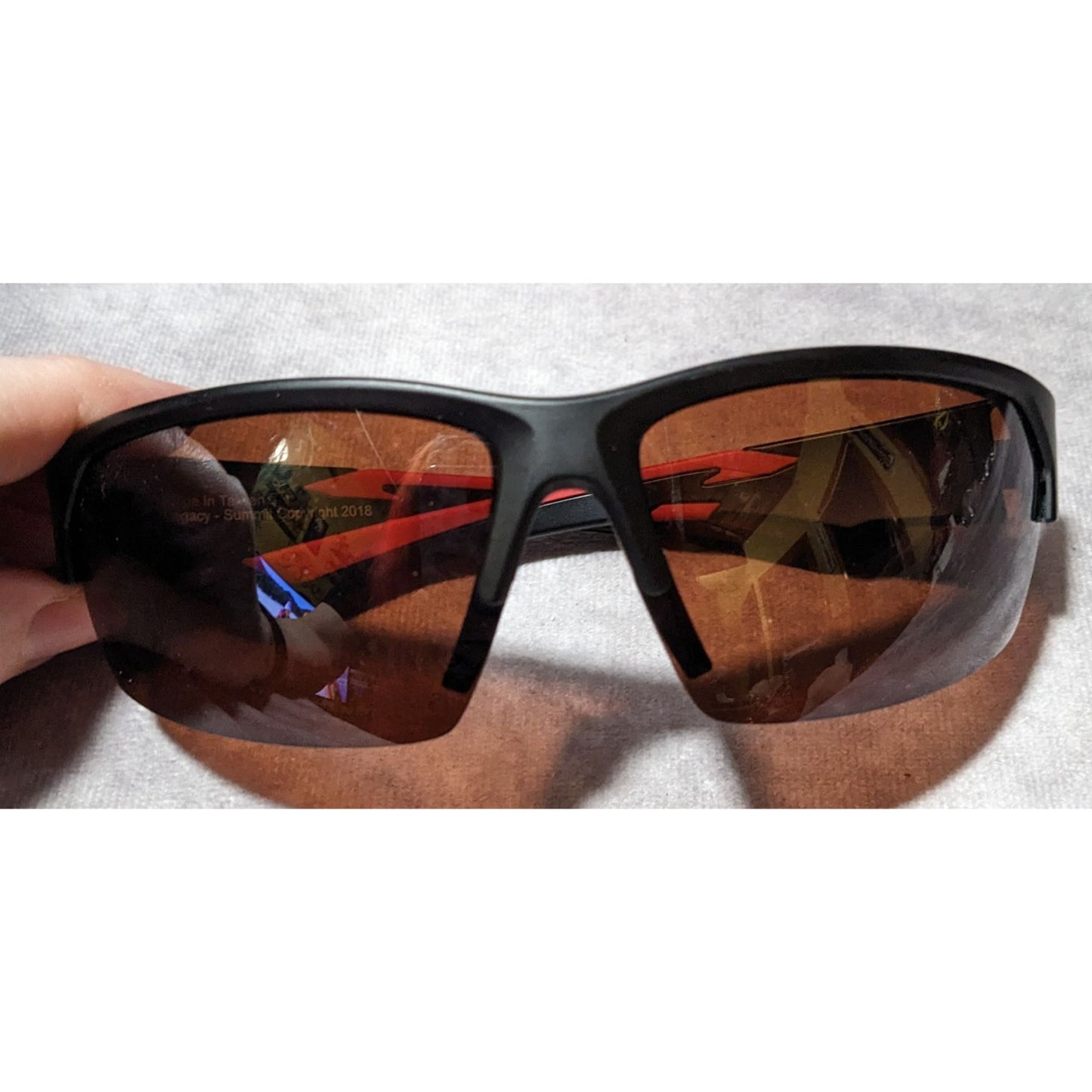 Georgia Bulldogs Black And Red Sporty Sunglasses