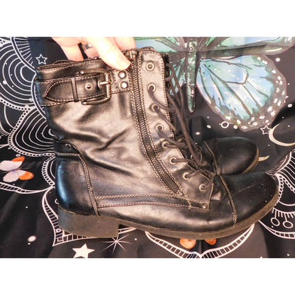 G by Guess Black Moto Boots Size 9.5 Womens
