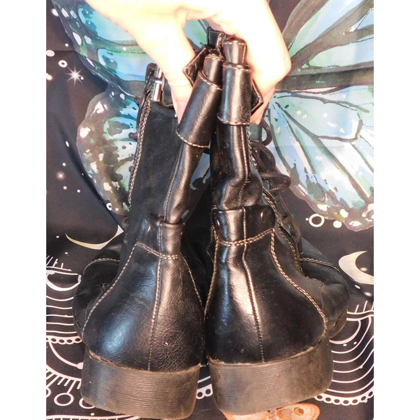 G by Guess Black Moto Boots Size 9.5 Womens