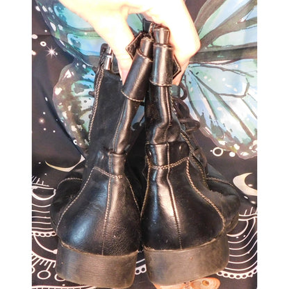 G by Guess Black Moto Boots Size 9.5 Womens