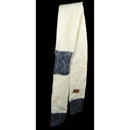 Aerika Peruvian Rustic Cream And Grey Scarf