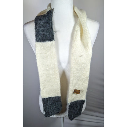 Aerika Peruvian Rustic Cream And Grey Scarf