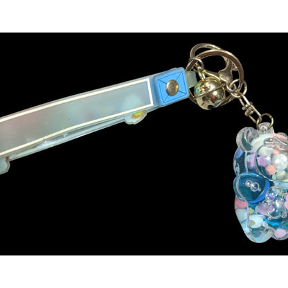 Kawaii The Sunshine Unicorn Blue Bear Cub Keychain