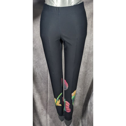 Debbie Dannheisser Flower Series Fine Art High Waist Leggings Size Medium