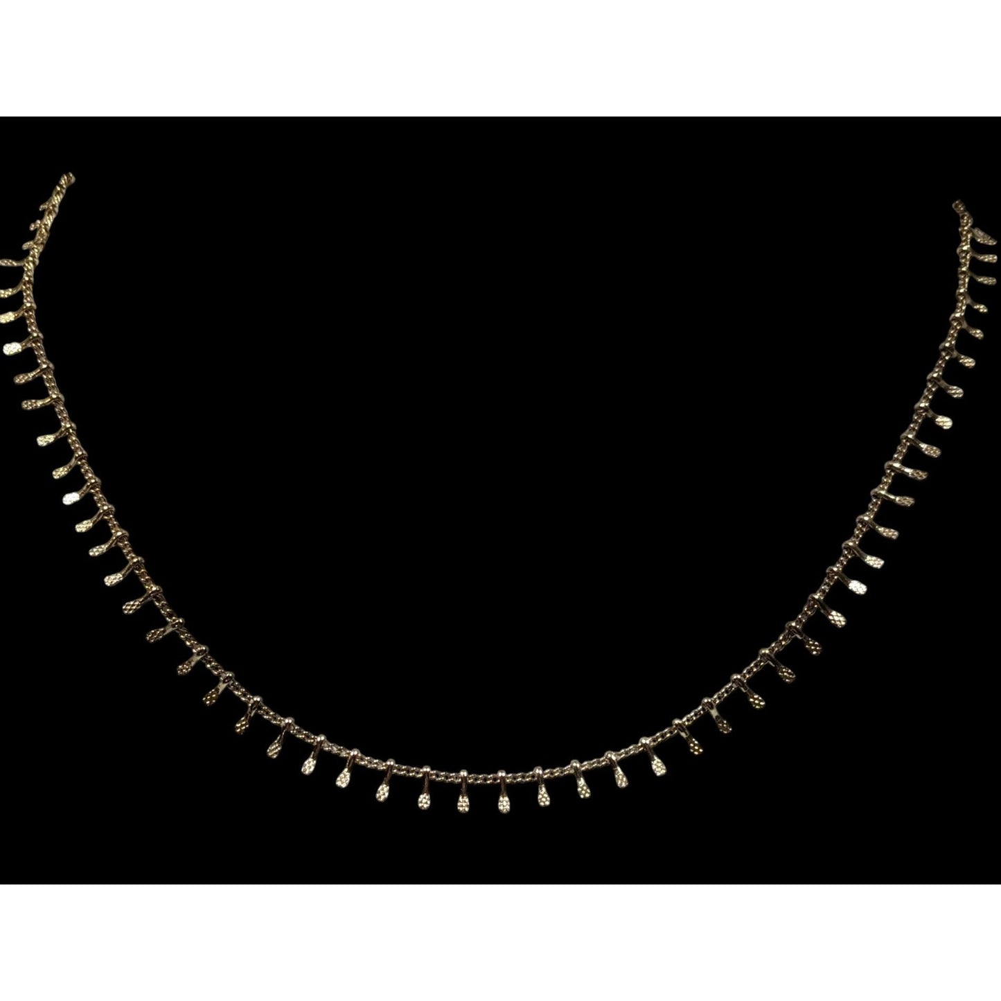 Time & Tru Minimalist Gold Tone Key Charm Chain Necklace