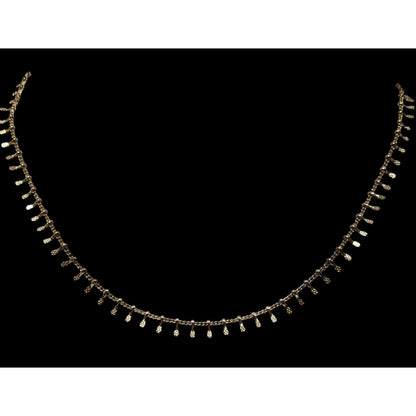 Time & Tru Minimalist Gold Tone Key Charm Chain Necklace