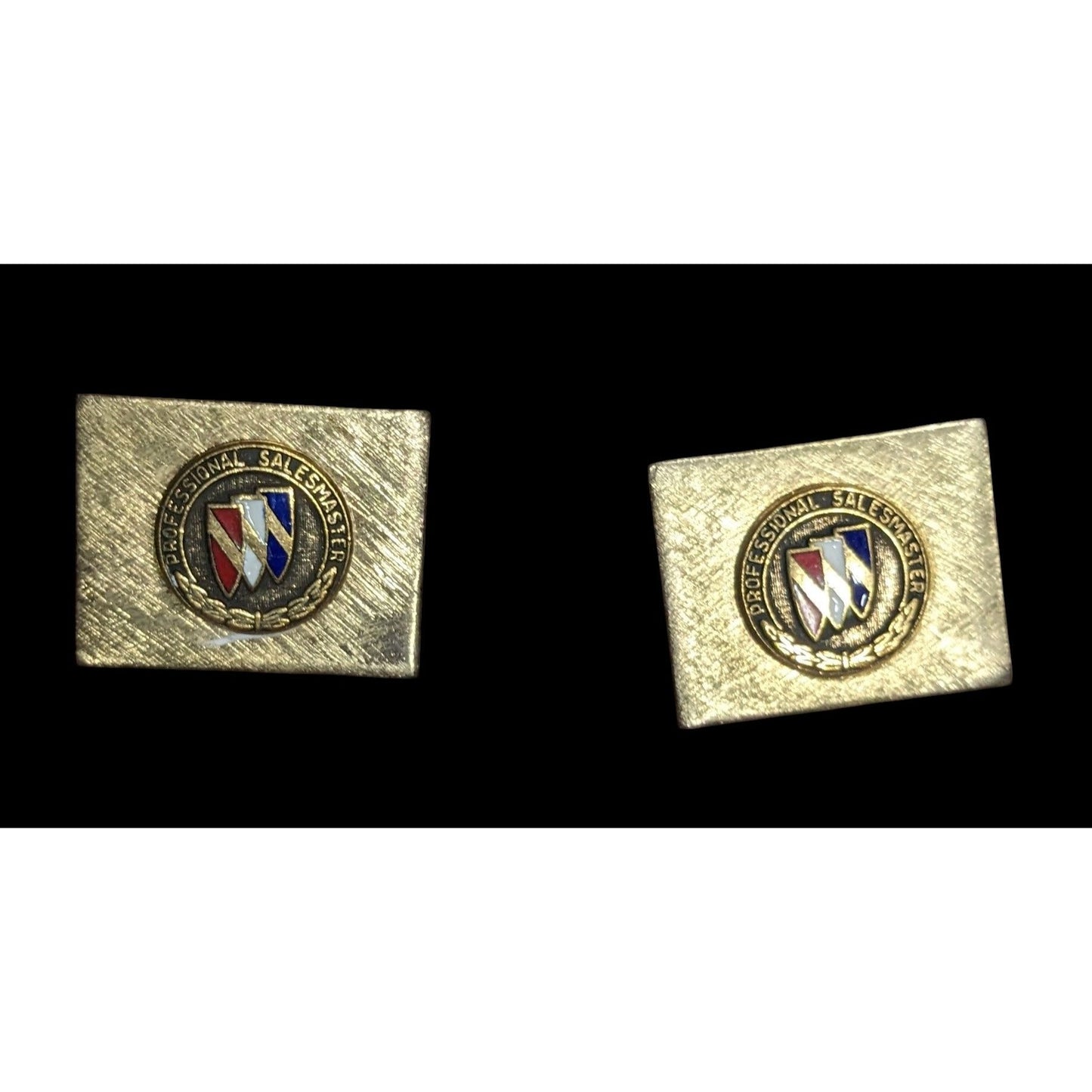 Vintage Buick Professional Salesman Gold Tone Cuff Links
