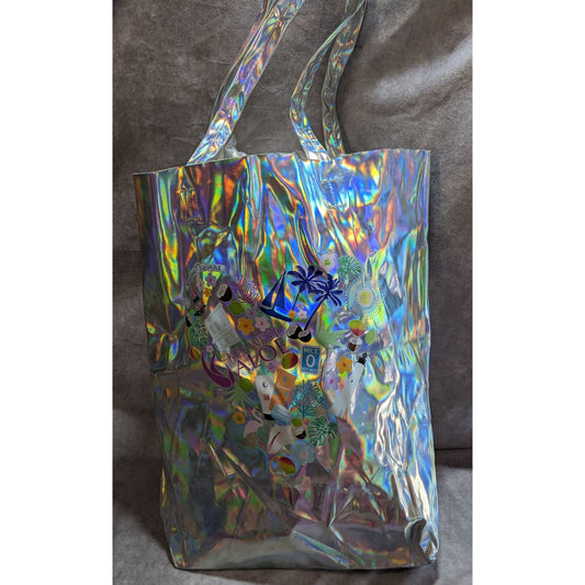 Key West Aloe Holographic Florida-Themed Tote Bag
