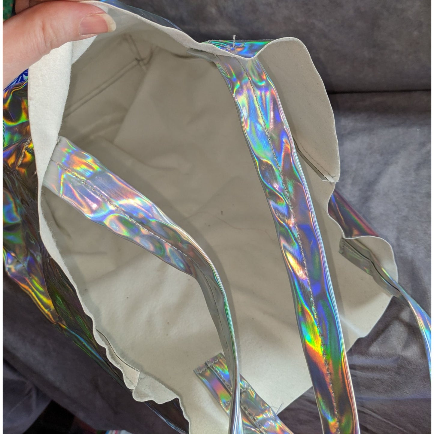 Key West Aloe Holographic Florida-Themed Tote Bag