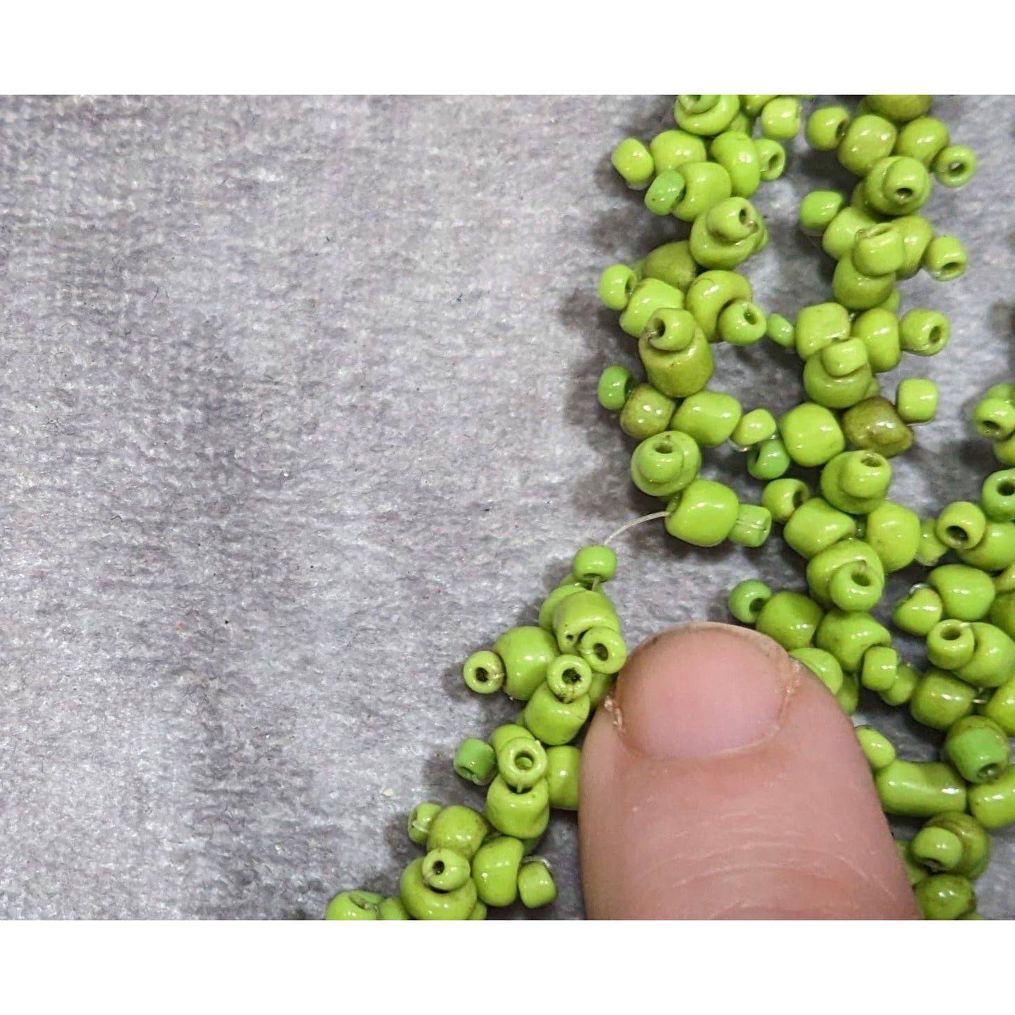 Vintage Handmade Sea Grape Themed Glass Beaded Layered Necklace