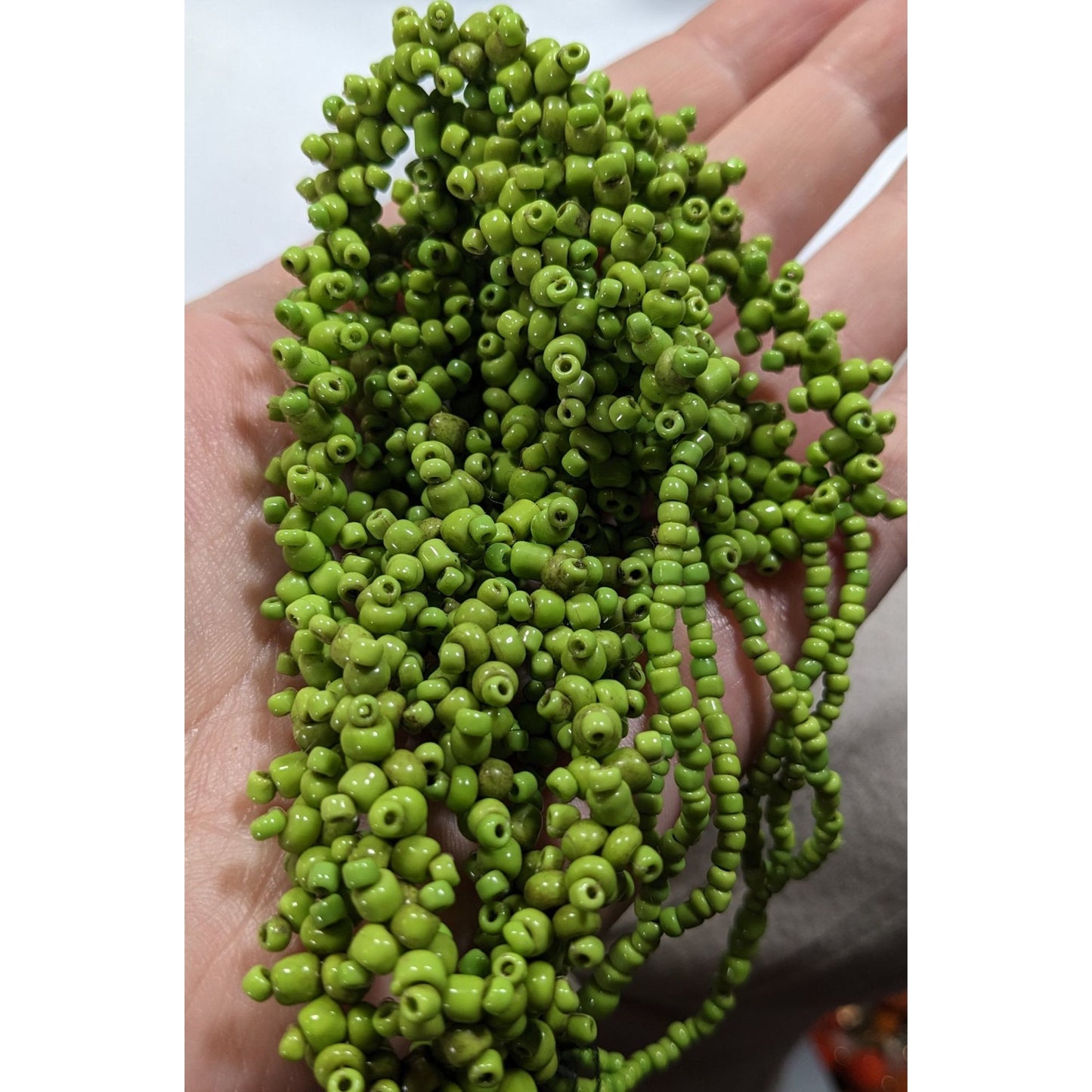 Vintage Handmade Sea Grape Themed Glass Beaded Layered Necklace