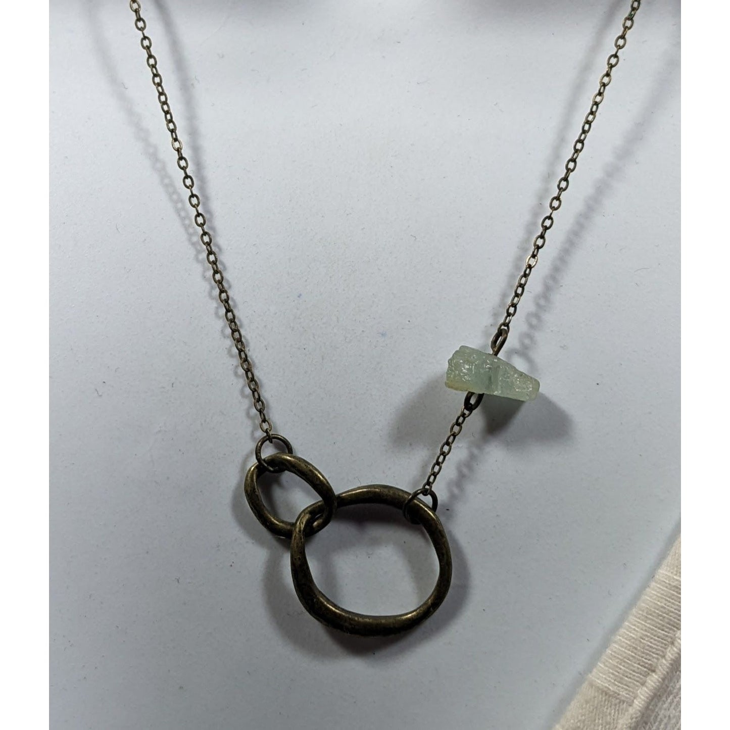 Casual Festival Abstract Antiqued Gold Tone Necklace