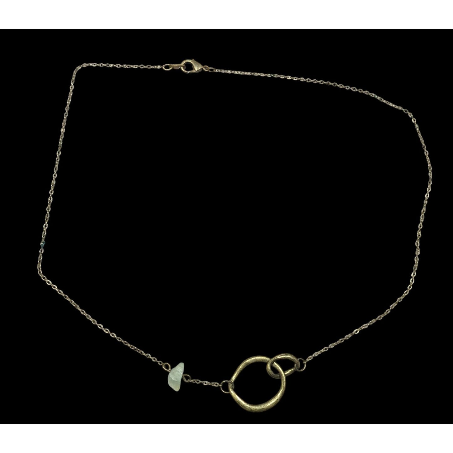 Casual Festival Abstract Antiqued Gold Tone Necklace