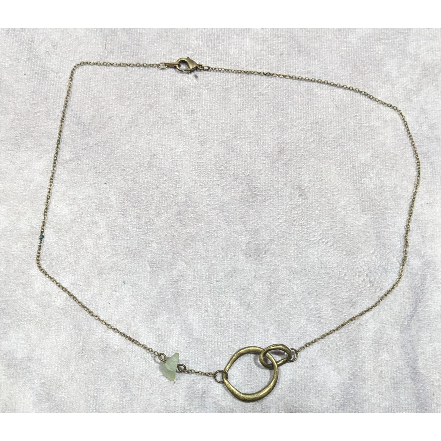 Casual Festival Abstract Antiqued Gold Tone Necklace