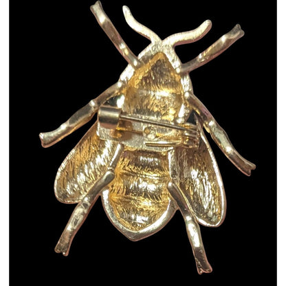 Nature Inspired Figural Bee Shaped Brooch