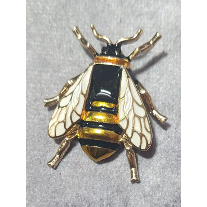 Nature Inspired Figural Bee Shaped Brooch