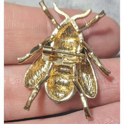 Nature Inspired Figural Bee Shaped Brooch